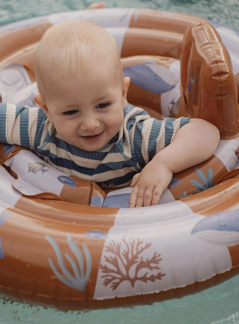 Little Dutch Ocean World Baby Badring, Blue