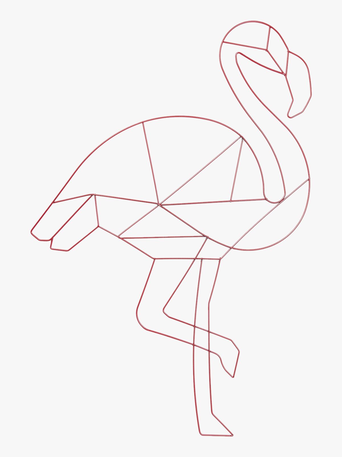 POPP Väggdekoration Flamingo, Röd