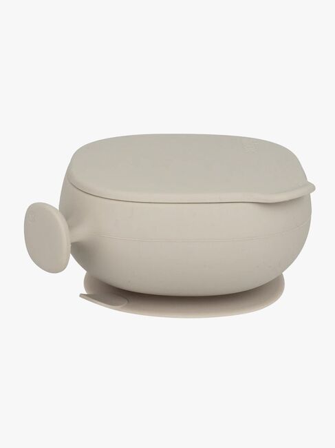 b.box Skål med Lock Silikon, Latte