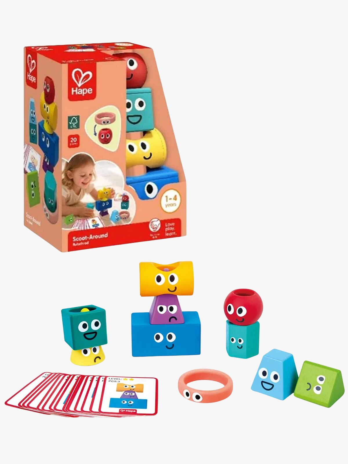 Hape Stapeltorn Geomitri 10 Delar