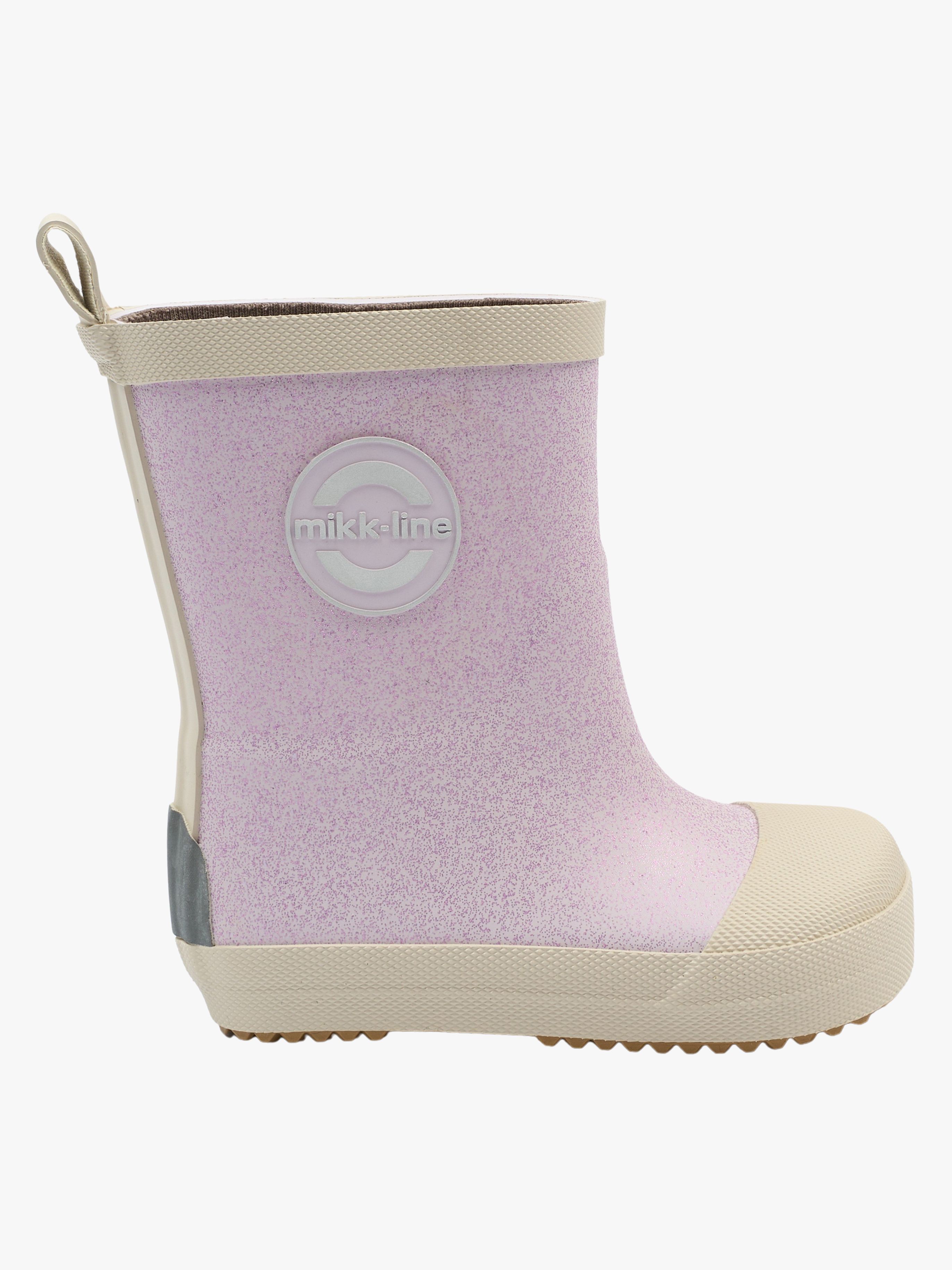 Mikk-Line Barefoot  Glittriga Gummistövlar, Thistle, 26