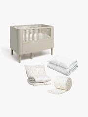 Alice & Fox June Växasäng inkl. Bäddkit NESSA 100x130, Dusk Beige