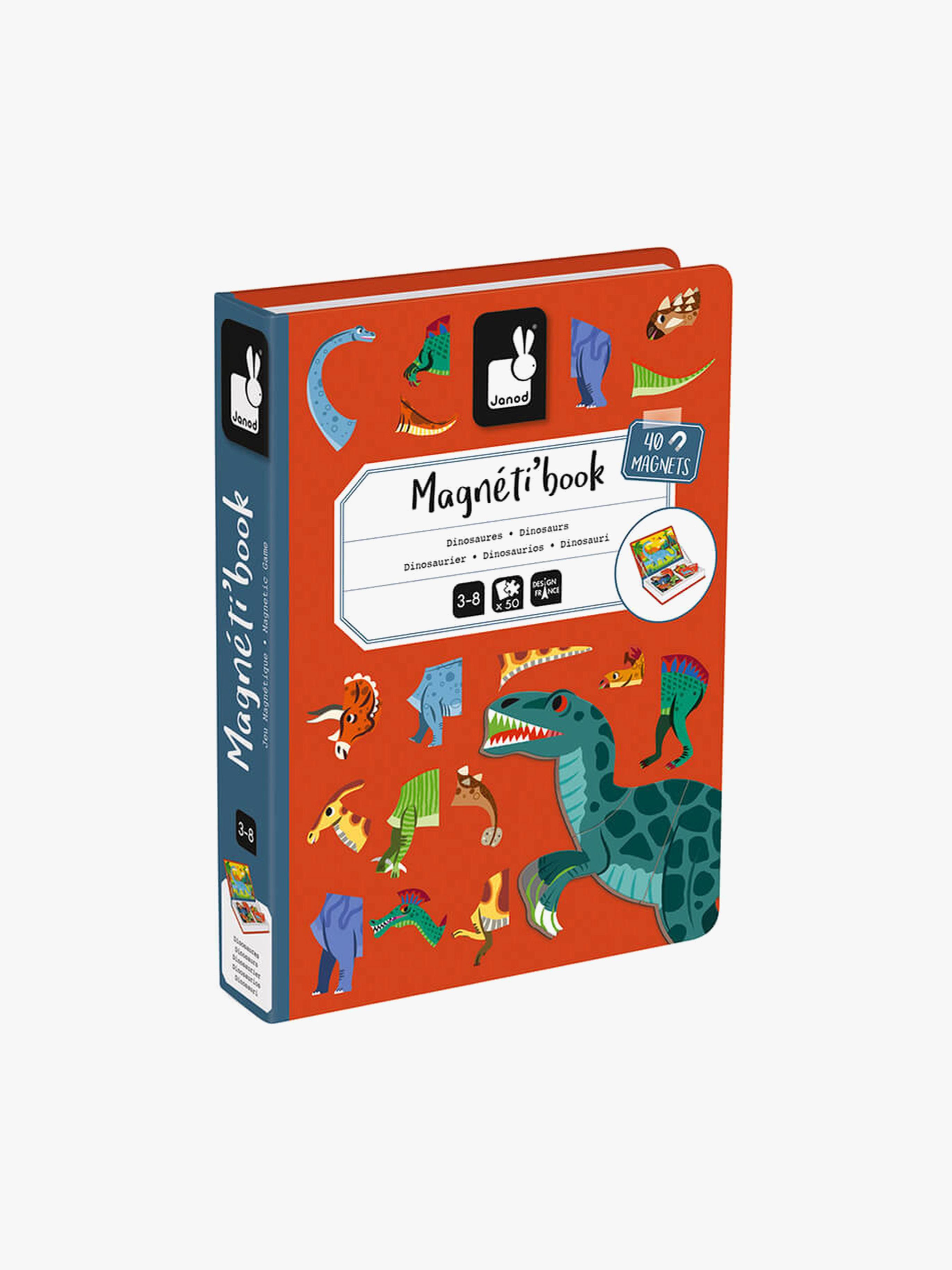Janod Magneti'Book Dinosaurier Magnetset 40 st