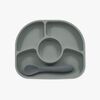 bblüv Anti-spill Tallrik & Sked, Grå