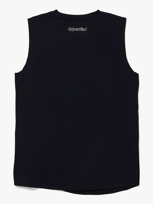Hyperfied Jersey Knot Tank Top, Anthracite
