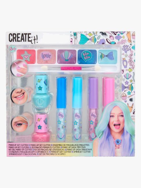 Create It! Sminkset Sjöjungfru Glitter 7 Delar