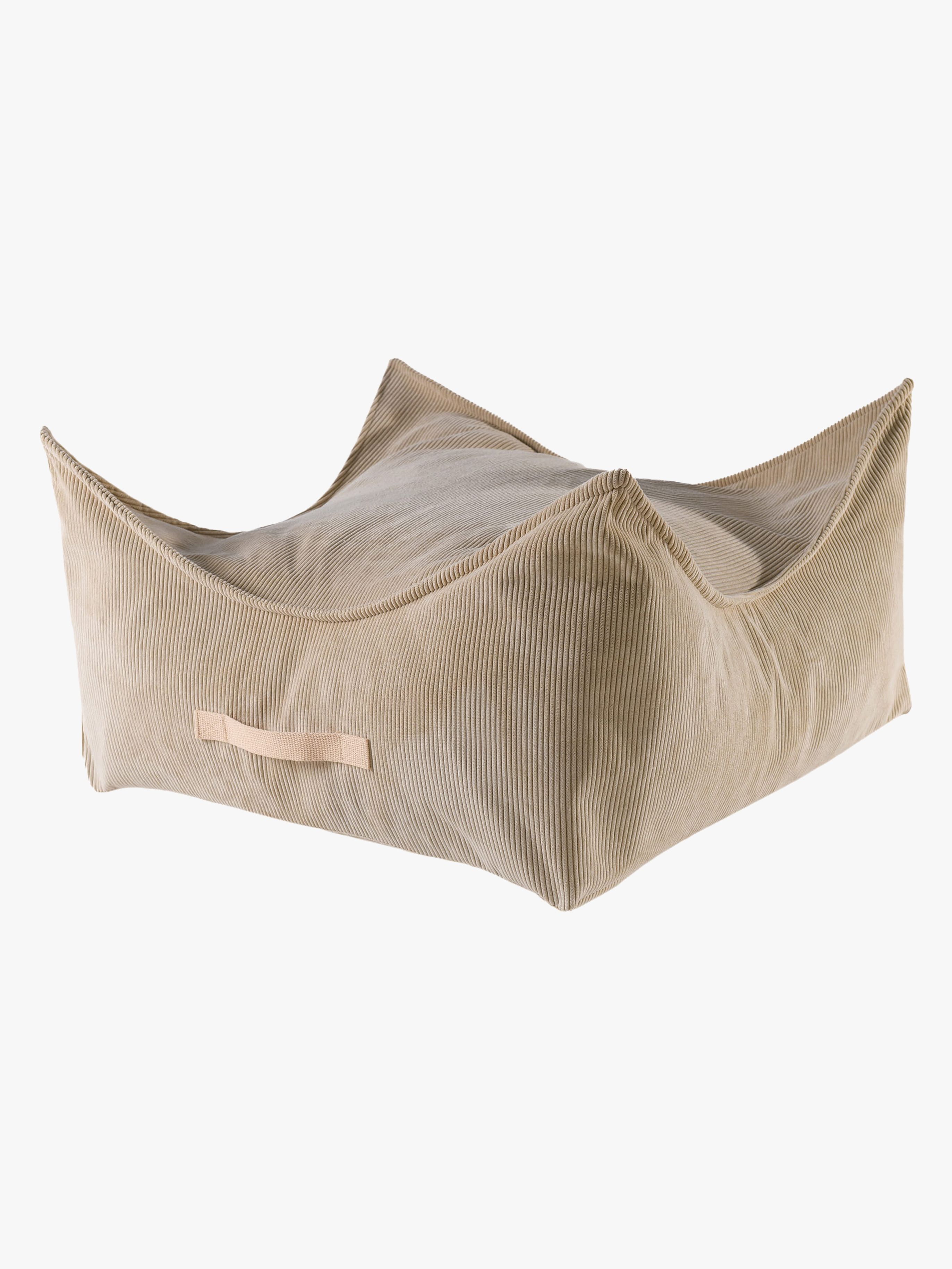 Meowbaby Sittpuff Kvadrat Slimcord, Sand