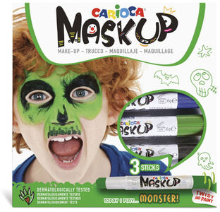 Carioca Maskup Ansiktsfärg Monster 3-Pack