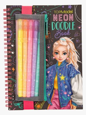 TOPModel Doodle Bastelbuch mit Neonstiften