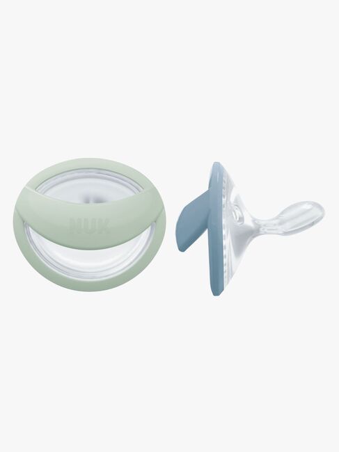 NUK Perfect Match Napp 2-Pack Stl 1, Green/Blue