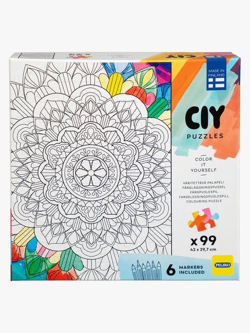 Peliko CIY Pussel med Filtpennor 99 Bitar Blandad