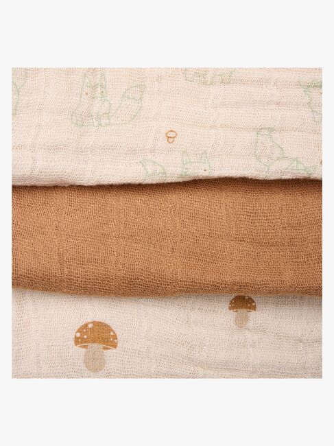 Pippi Muslinfiltar 6-Pack, Almond