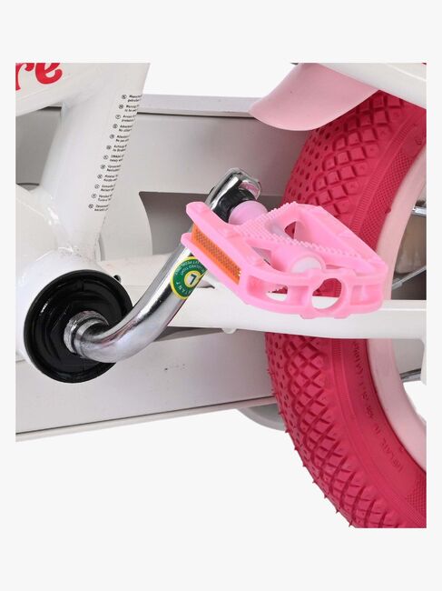 Volare Unicorn Cykel 12 Tum, Vit