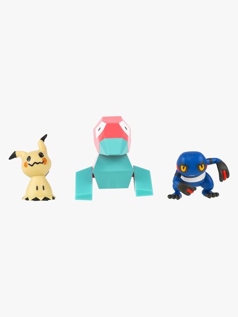 Pokémon Battle Figurset Mimikyu, Porygon & Croagun 3-Pack