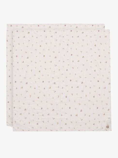 Jollein Muslinfilt 115x115 cm 2-Pack, Animal Friends