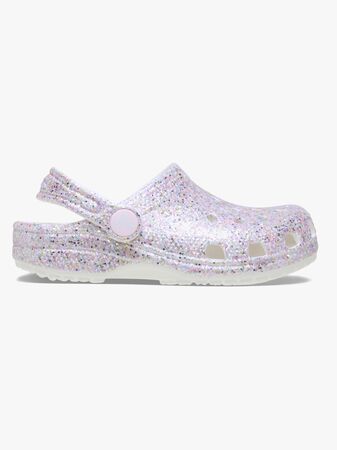 Crocs Classic Fantasy Glitter Kids Tofflor, White