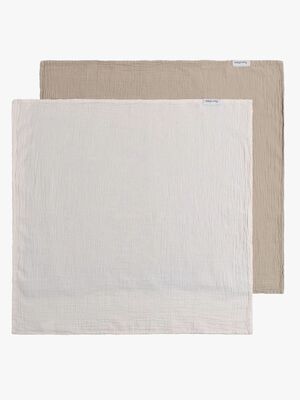 Baby's Only 65x65 Muslinfilt 2-Pack, Tender Beige