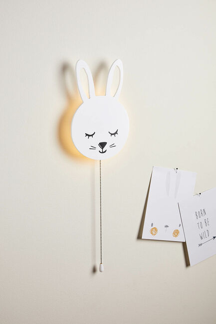 Alice & Fox BIM Vägglampa Kanin, Vit