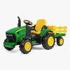 Peg Perego John Deere Eltraktor med Släp