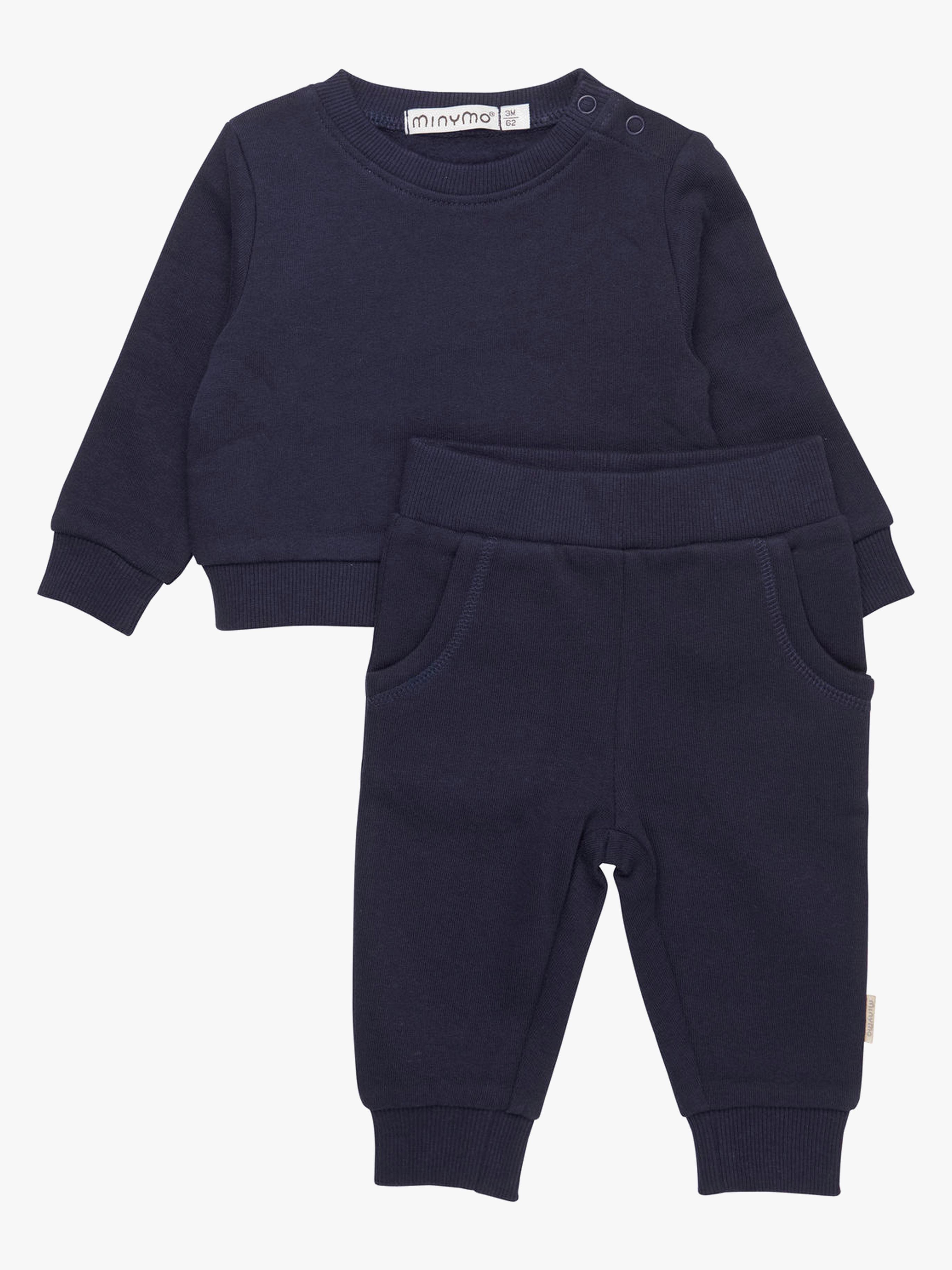 Minymo Mjukisdress 2-delad Dark Navy 68