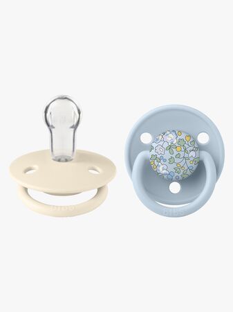 BIBS x Liberty De Lux Napp 2-Pack Silikon Onesize, Eloise/Baby Blue Mix
