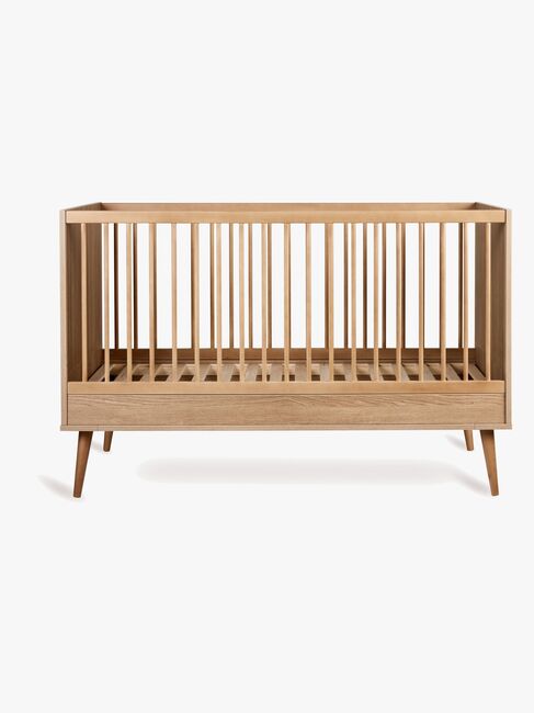 Quax FLOW Convertible Spjälsäng 70x140, Honey Ash