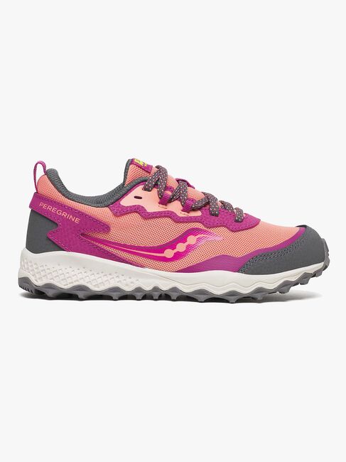 Saucony Peregrine Kids Shield Träningsskor, Berry/Coral