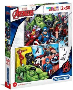 Marvel Avengers Pussel 2x60 Bitar