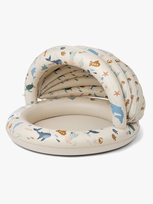 LIEWOOD Hadleia Printed Plaskpool med Solskydd, Sea Creature/Sandy