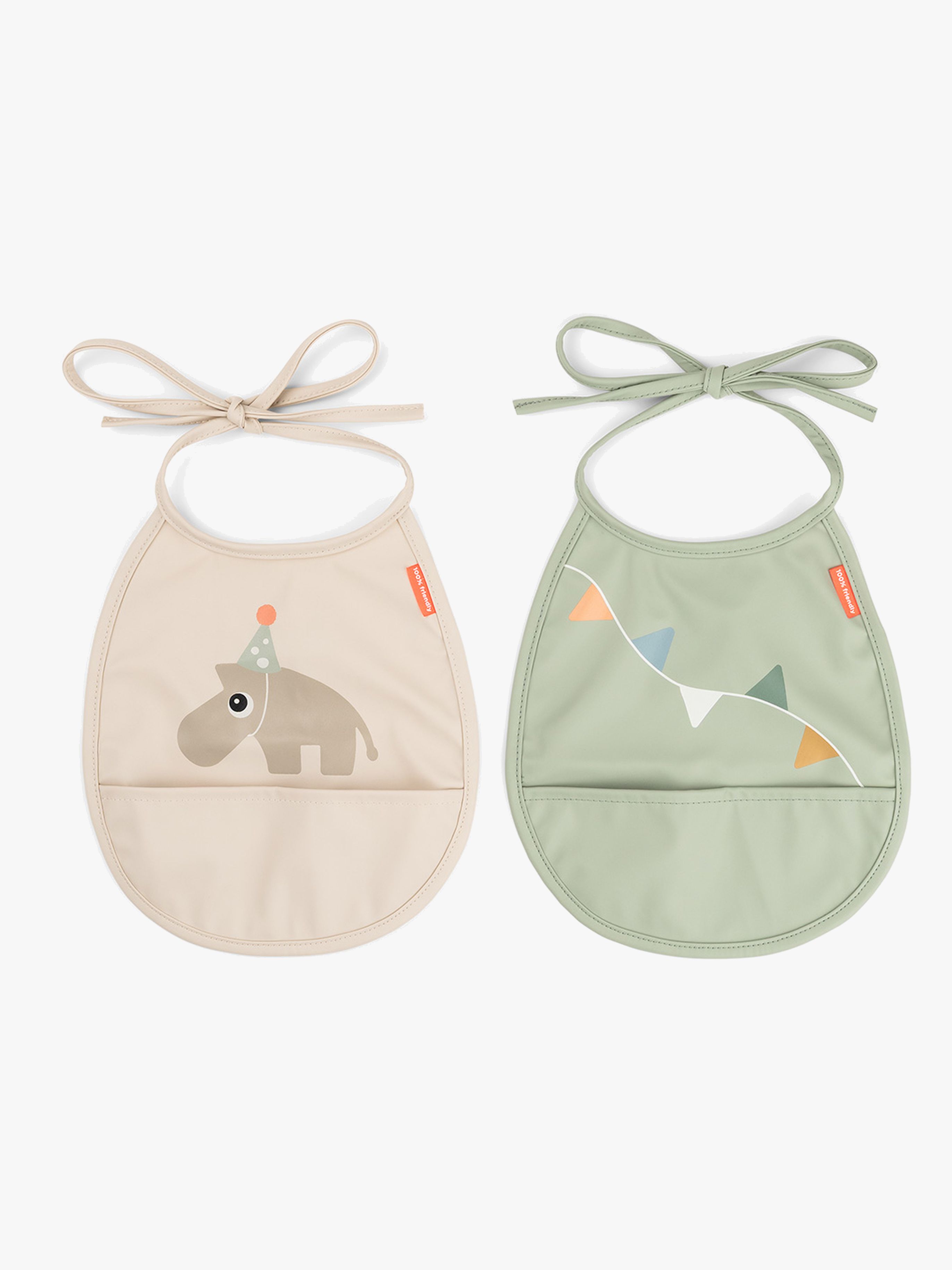 Done By Deer Celebration Tiny Pocket Haklapp 2-Pack Sand
