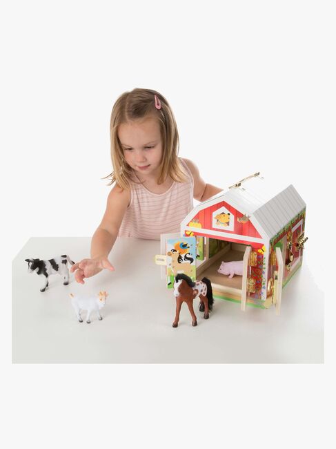 Melissa & Doug Ladugård med Dörrar & Djur