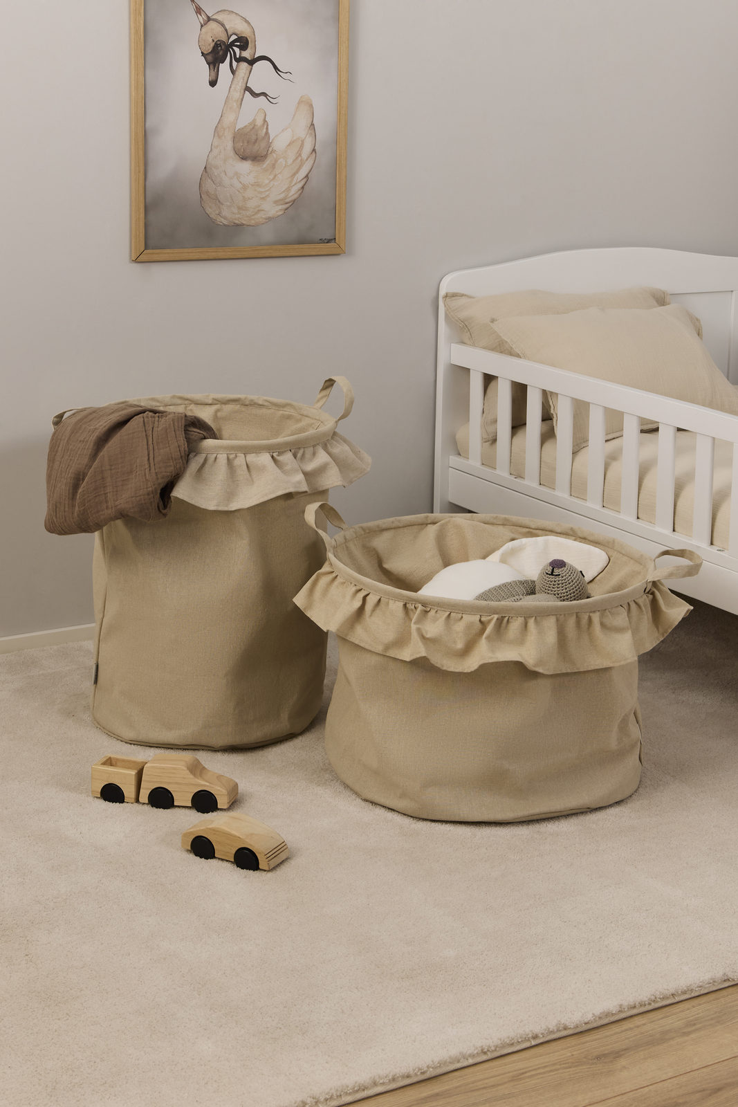 Alice & Fox DEMI Förvaringskorgar 2-Pack, Beige Linen