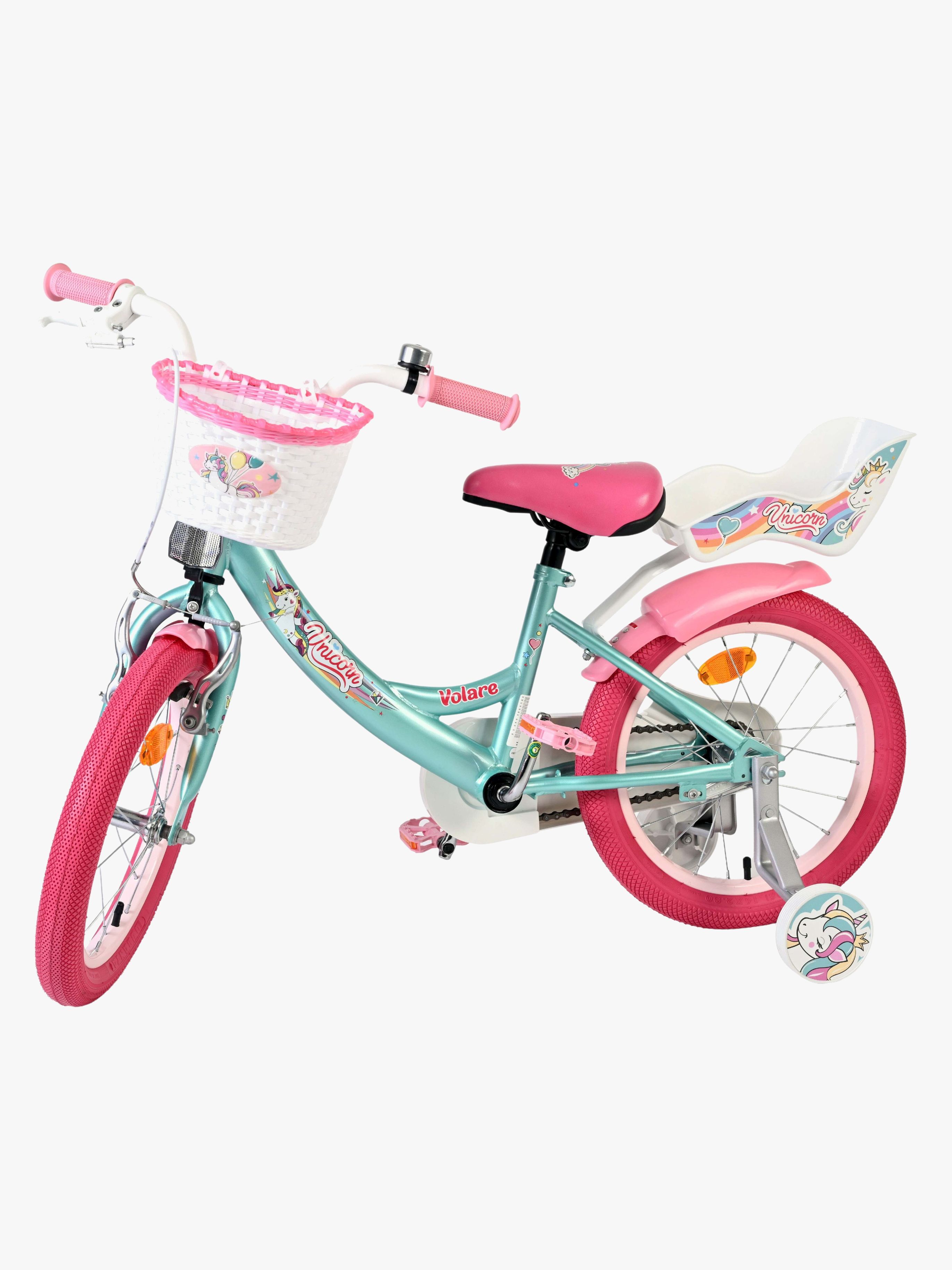 Volare Unicorn Cykel 16 Tum, Grön