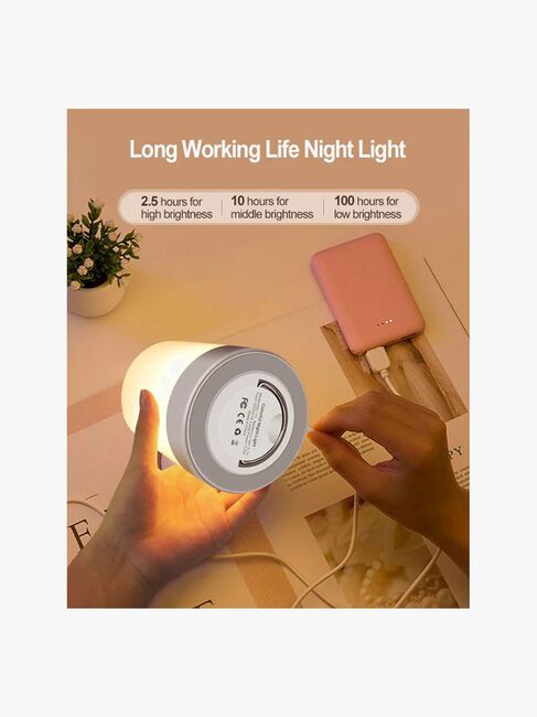 Lippa Colorful Touch Nattlampa, Vit