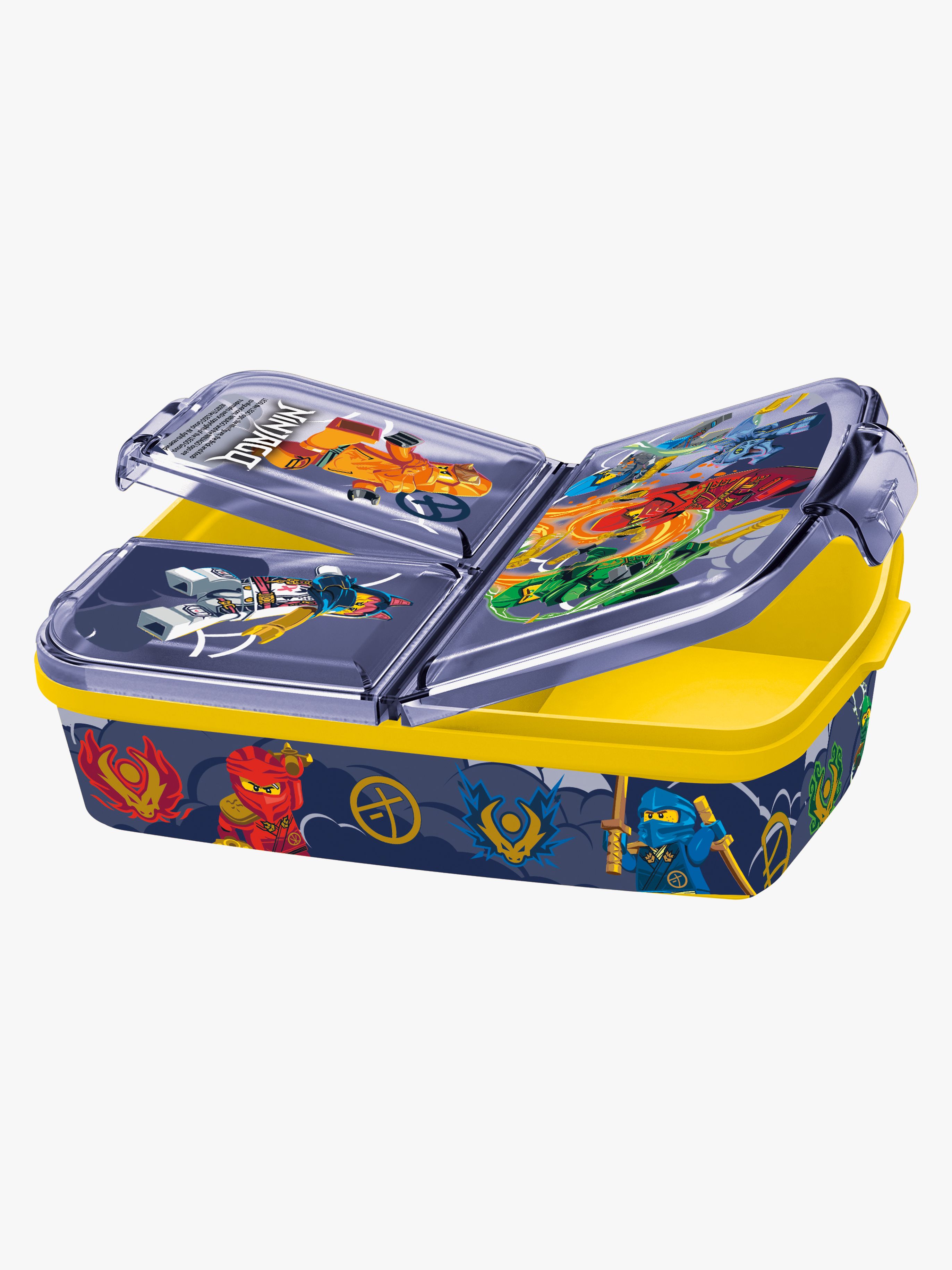 LEGO® Ninjago Matlåda med Fack, Blå/Gul