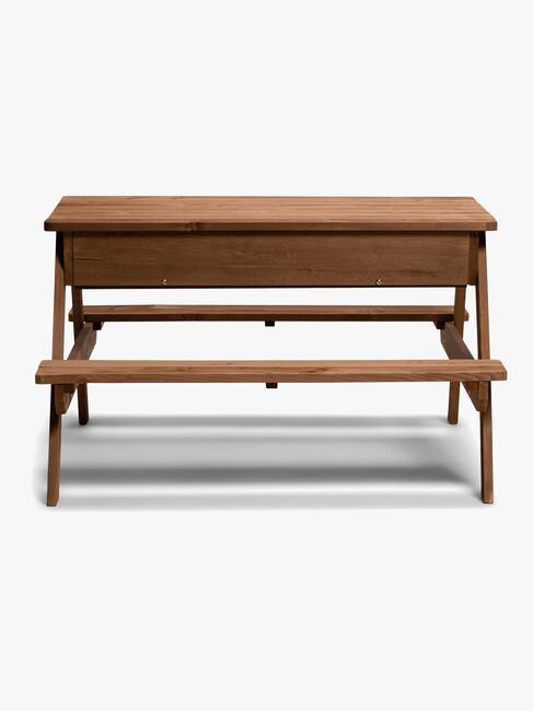 Woodlii Picknickbord med sandlådeöverdrag, Brun