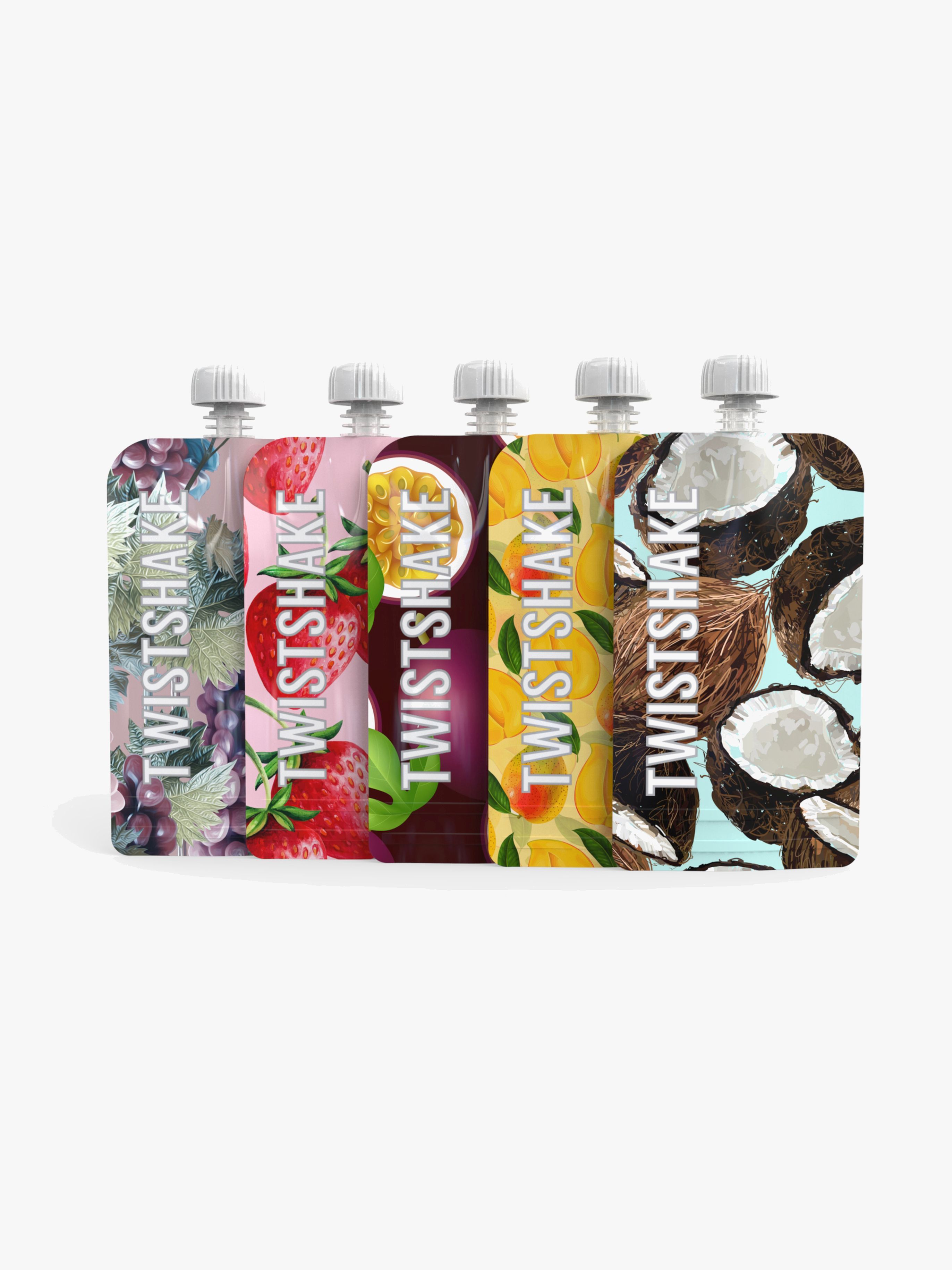 Twistshake Klämmisar 220 ml 5-pack