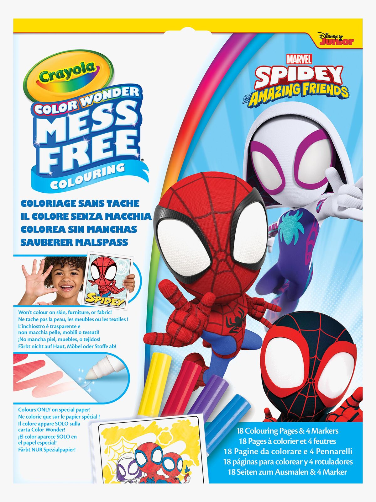 Marvel Spidey And His Amazing Friends Color Wonder Målarset