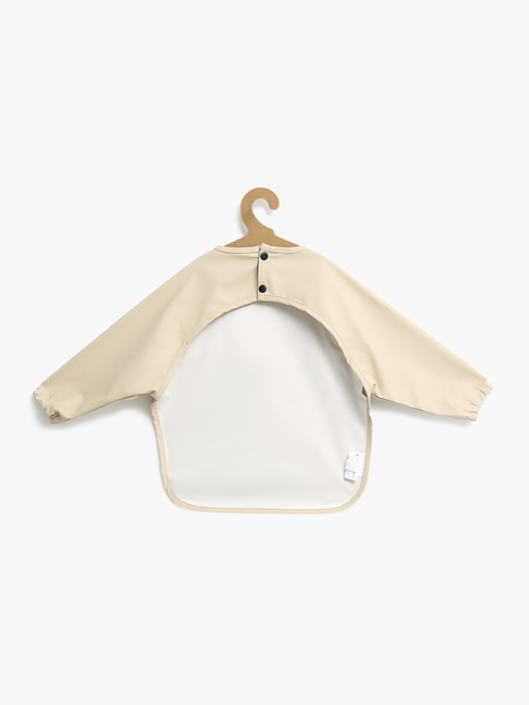 Beemoo CARE Bib  Långärmad Haklapp, Beige