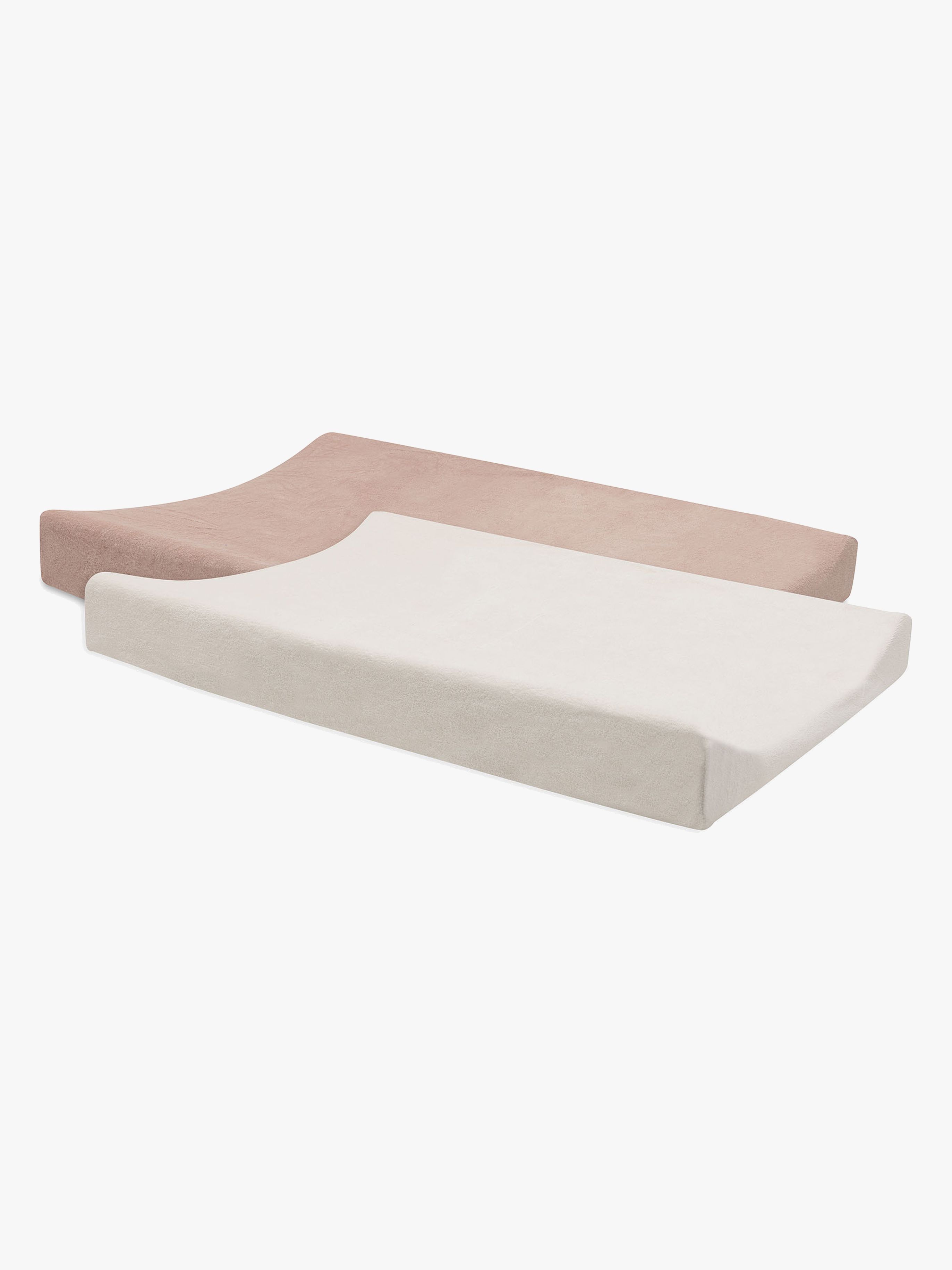Jollein Skötbäddsöverdrag 50x70cm 2-Pack, Wild Rose/Ivory