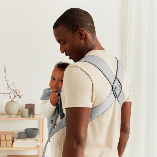 BabyBjörn Mini Bärsele 3D Jersey, Ljusgrå