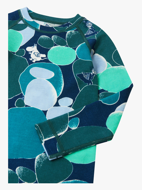 Reima Moomin Trivsam Underställ Merinomix, Dark Teal