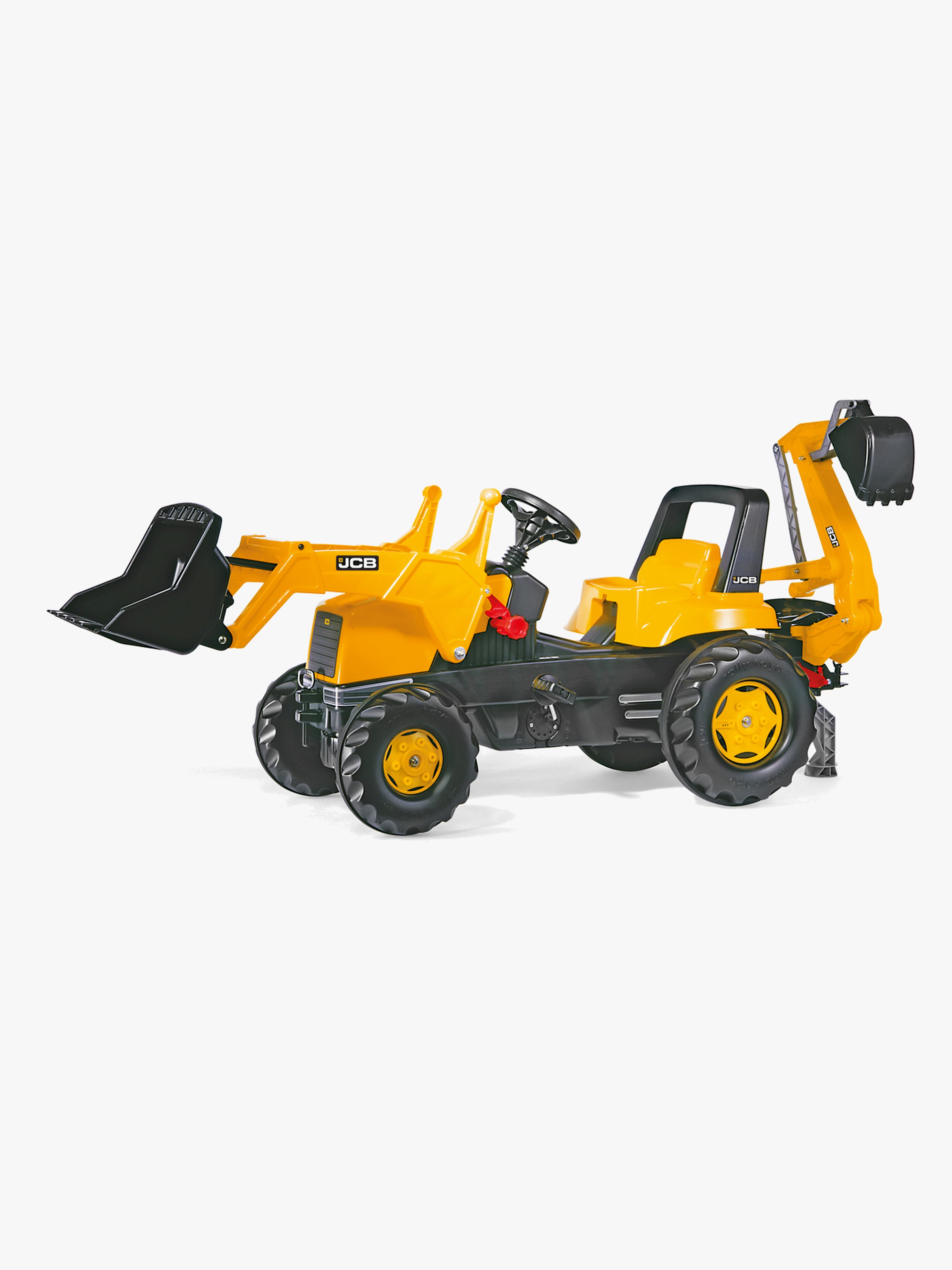 Rolly Toys Tramptraktor med Lastare och Grävare JCB