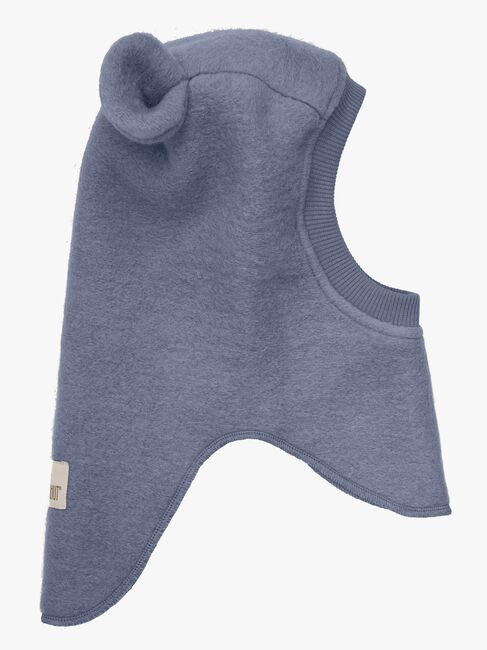 Huttelihut Balaklava Merinoull med Öron, Folkstone Gray