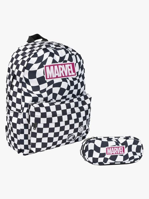 Marvel Ryggsäck & Pennfodral, Checkered