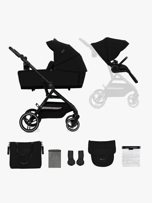 Kinderkraft YOXI 2-in-1 Duovagn, Pure Black