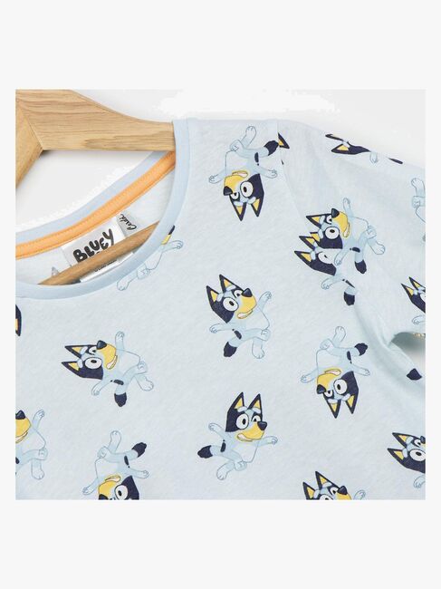 Bluey T-shirt & Shorts, Ljusblå