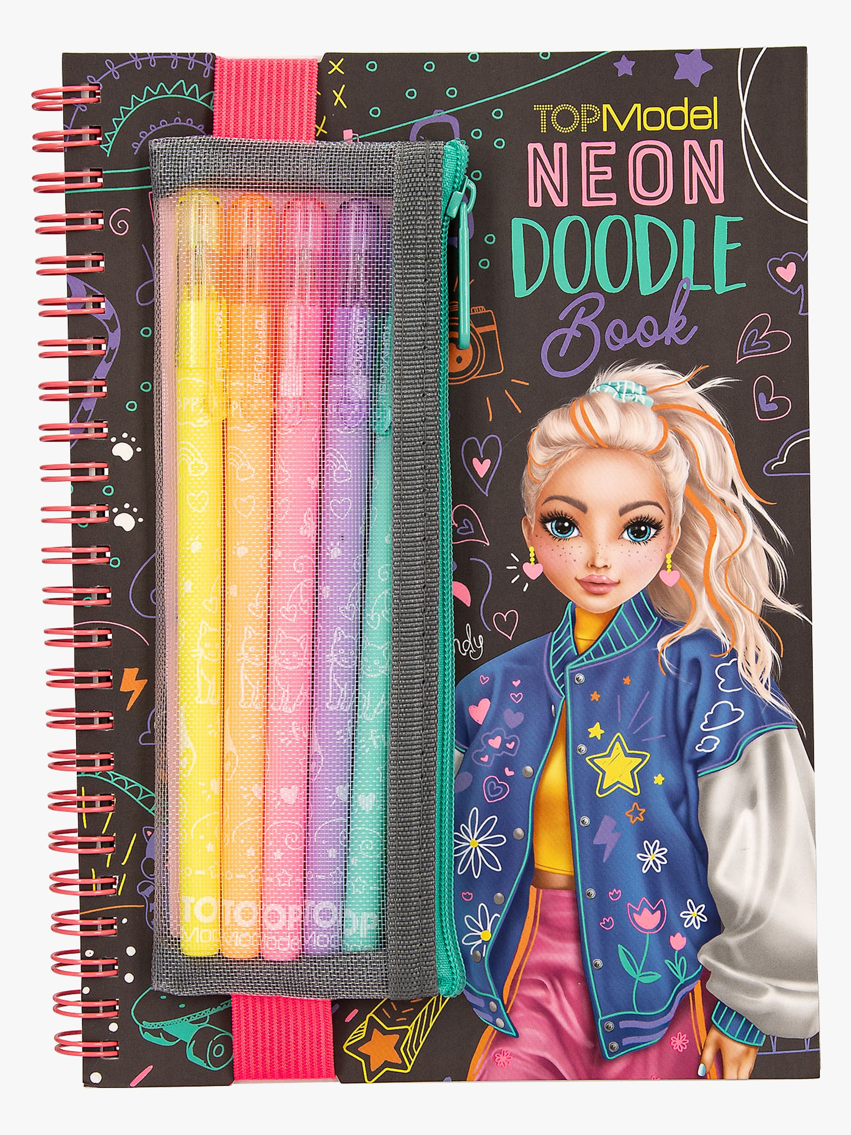 TOPModel Doodle Pysselbok med Neonpennor