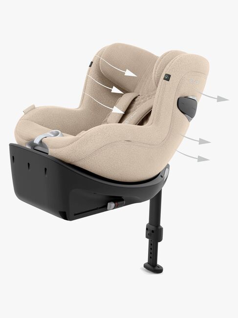Cybex Sirona Ti i-Size Plus Bilbarnstol, Cozy Beige