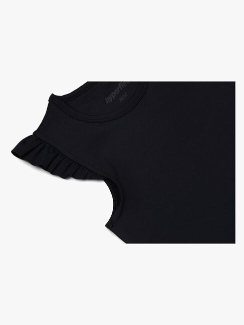 Hyperfied Frill Tank Top, Anthracite